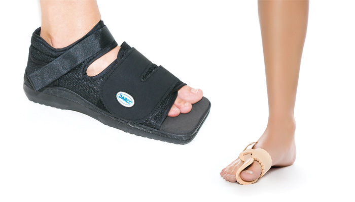 Sandale post-op et orthèse de nuit hallux valgus Sandale post-op et orthèse de nuit hallux valgus